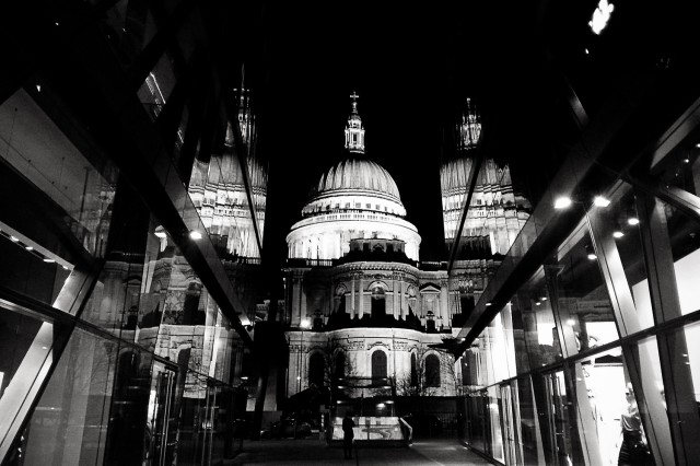 St. Paul's Cathedral by night, London