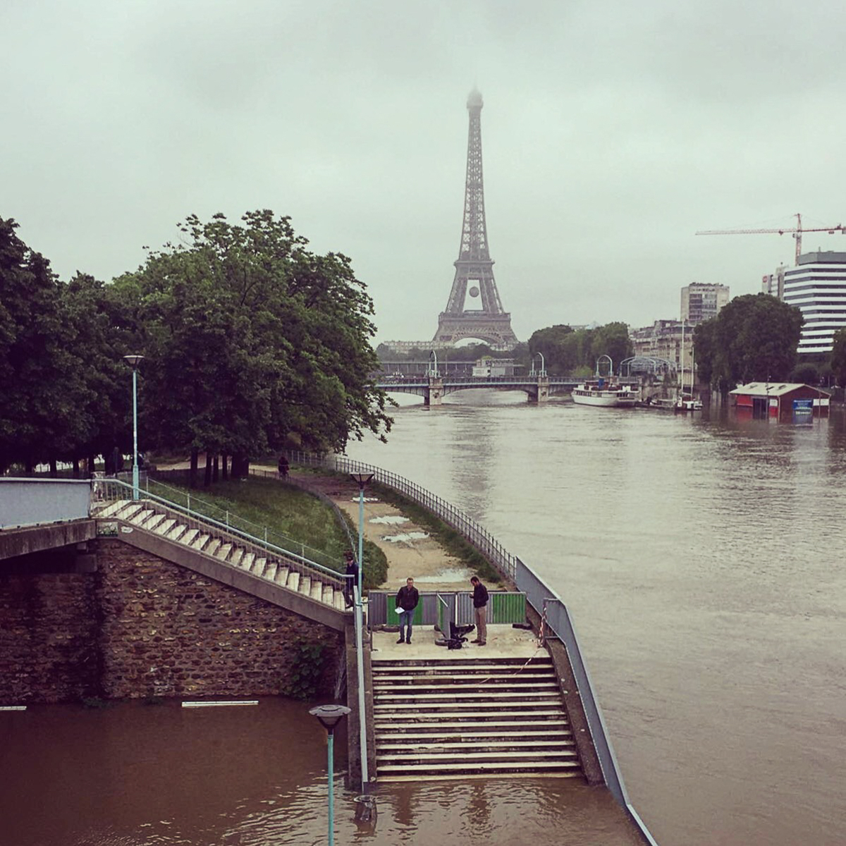Seine level peaked at 6,2m today.
